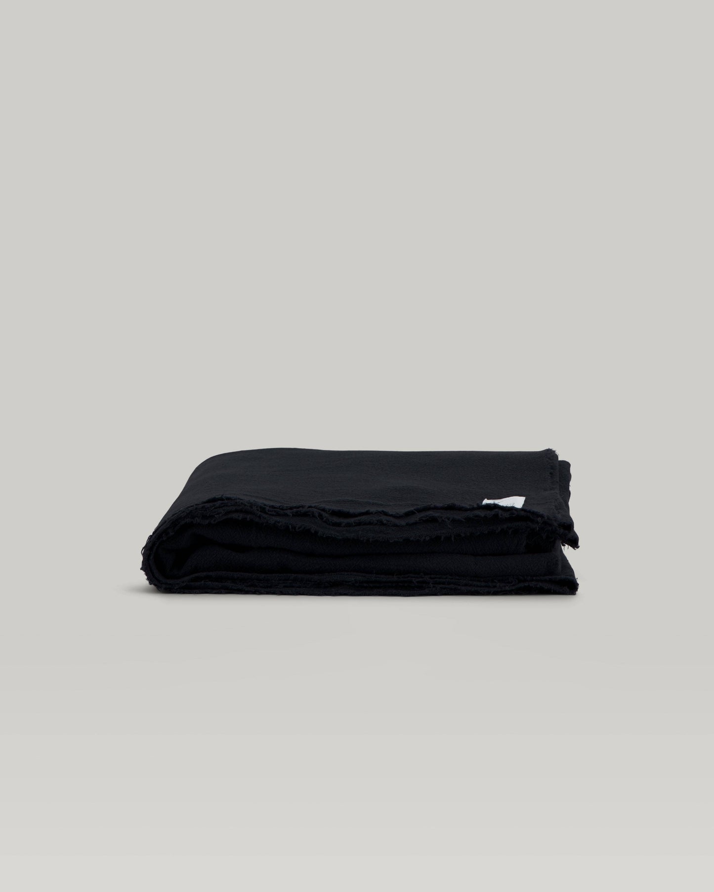 Le Plaid en lin brut Les Choses qu'on Aime Noir