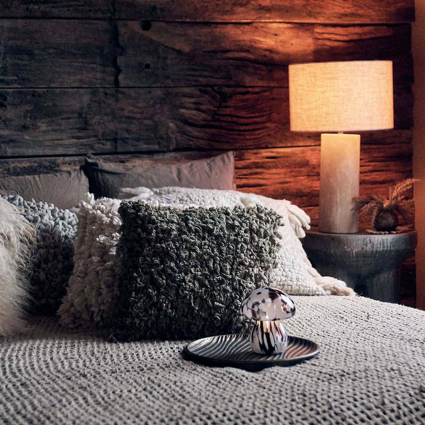 Coussin Texturé Shaggy Quarry