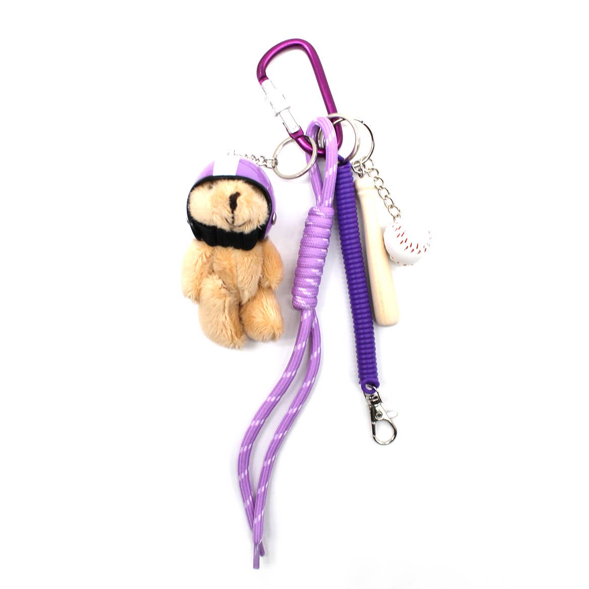 Le Bijou de Sac Ourson Casqué Les Choses qu'on Aime Violet