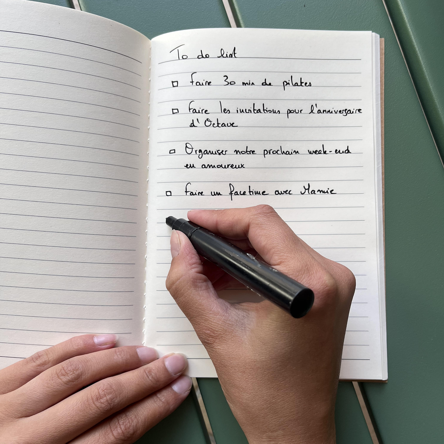 Ecrire dans le Carnet Maman Les Choses qu'on Aime