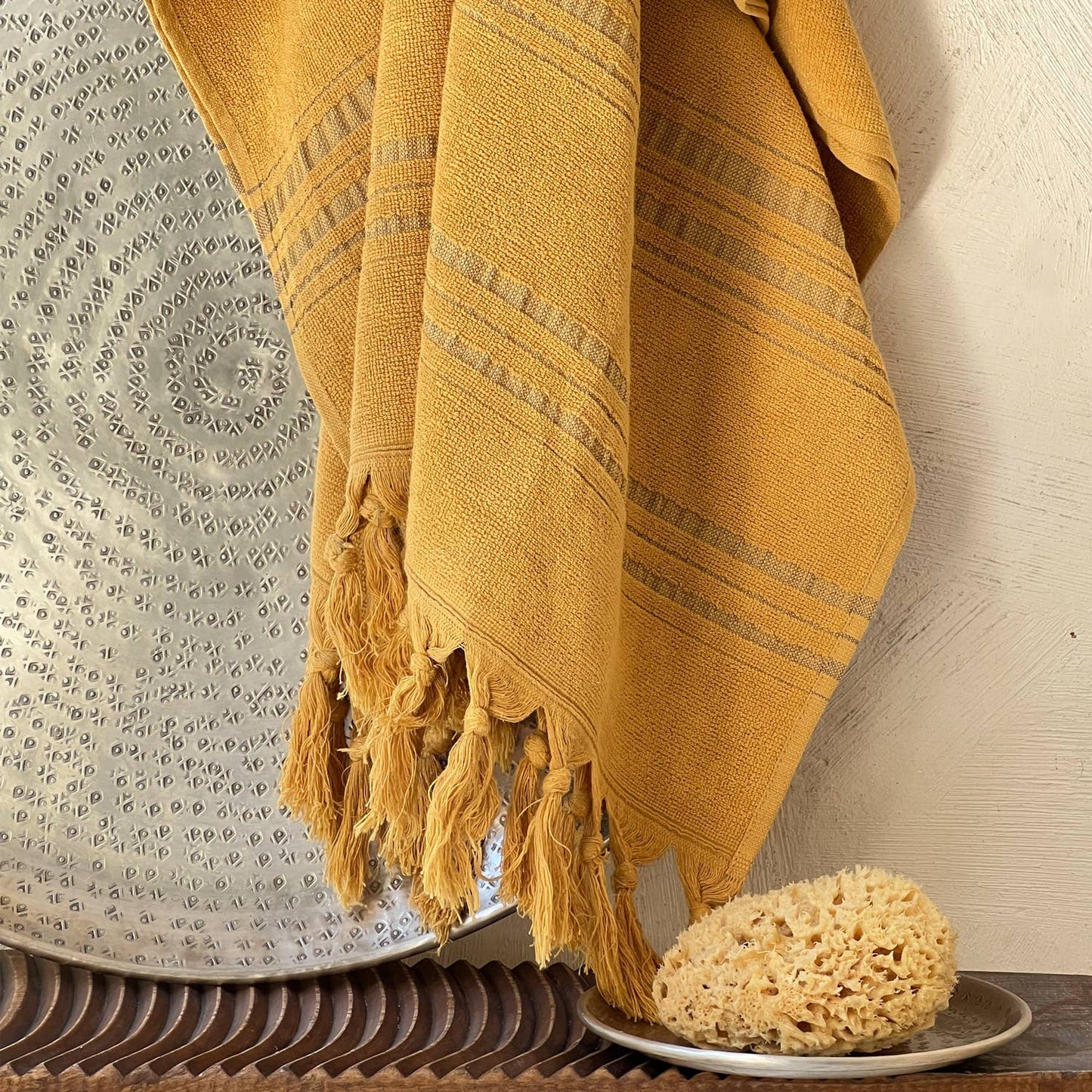 La Fouta Dolce en éponge Jaune Mûr Les Choses qu'on Aime