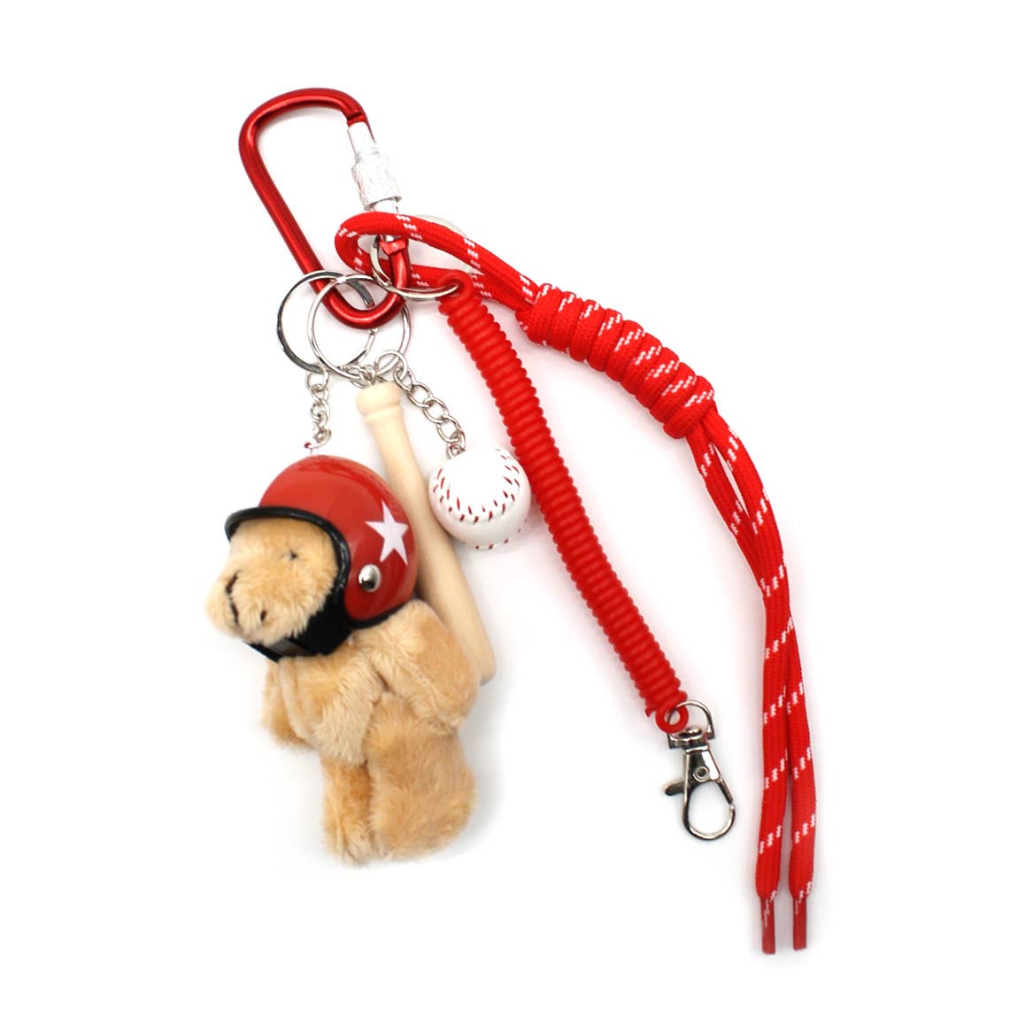 Le Bijou de Sac Ourson Casqué Les Choses qu'on Aime Rouge