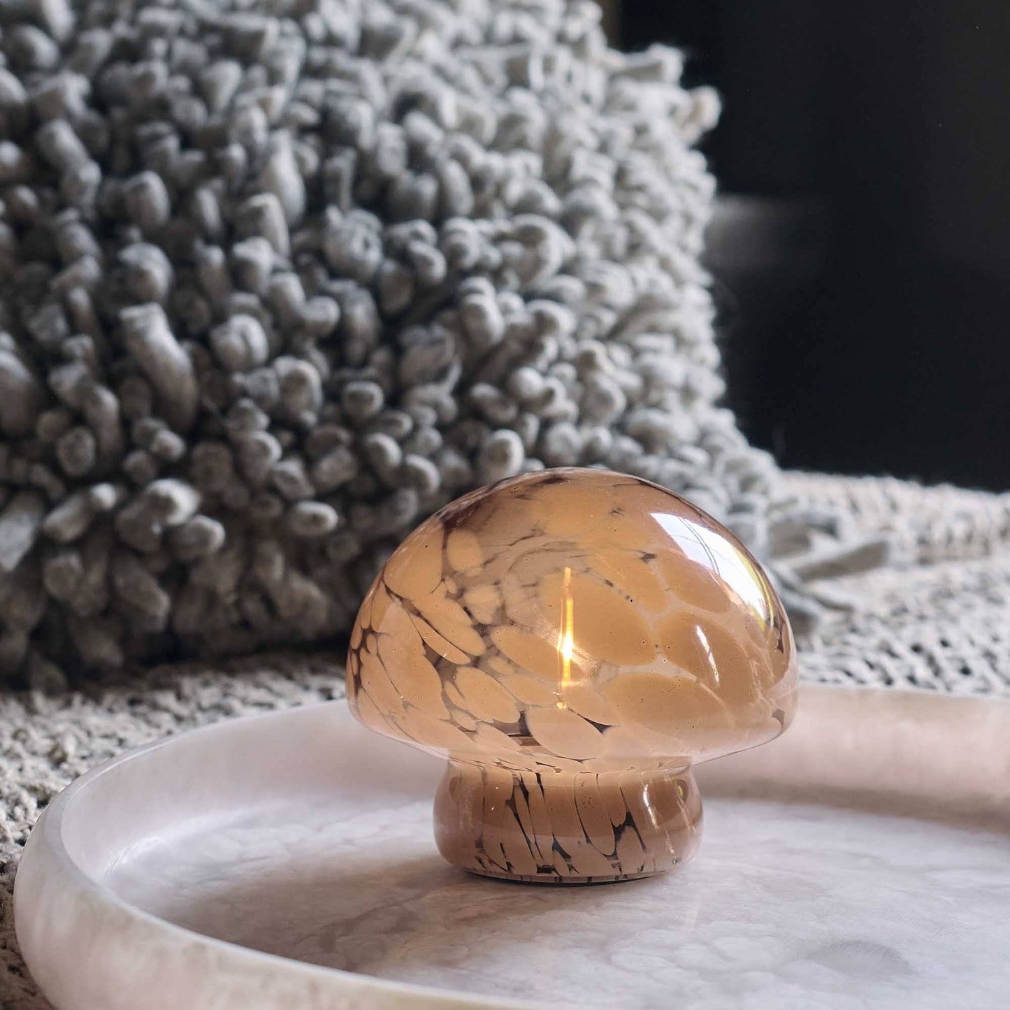 LAMPE DE TABLE PORTABLE PANDORA, CARAMEL