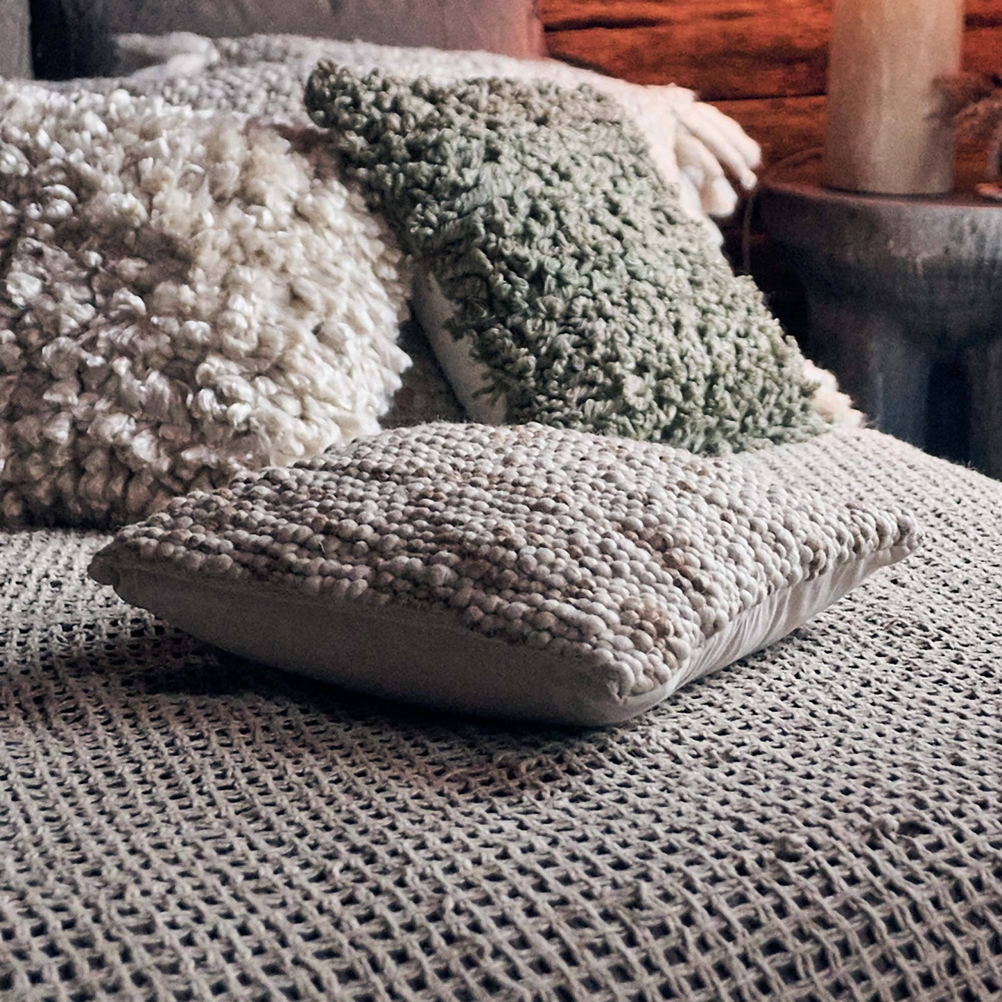 Coussin Texturé Shaggy Lando