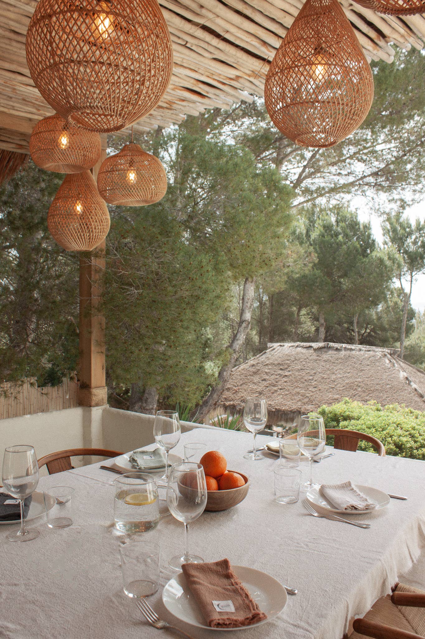 La Nappe en lin brut Les Choses qu'on Aime Craie