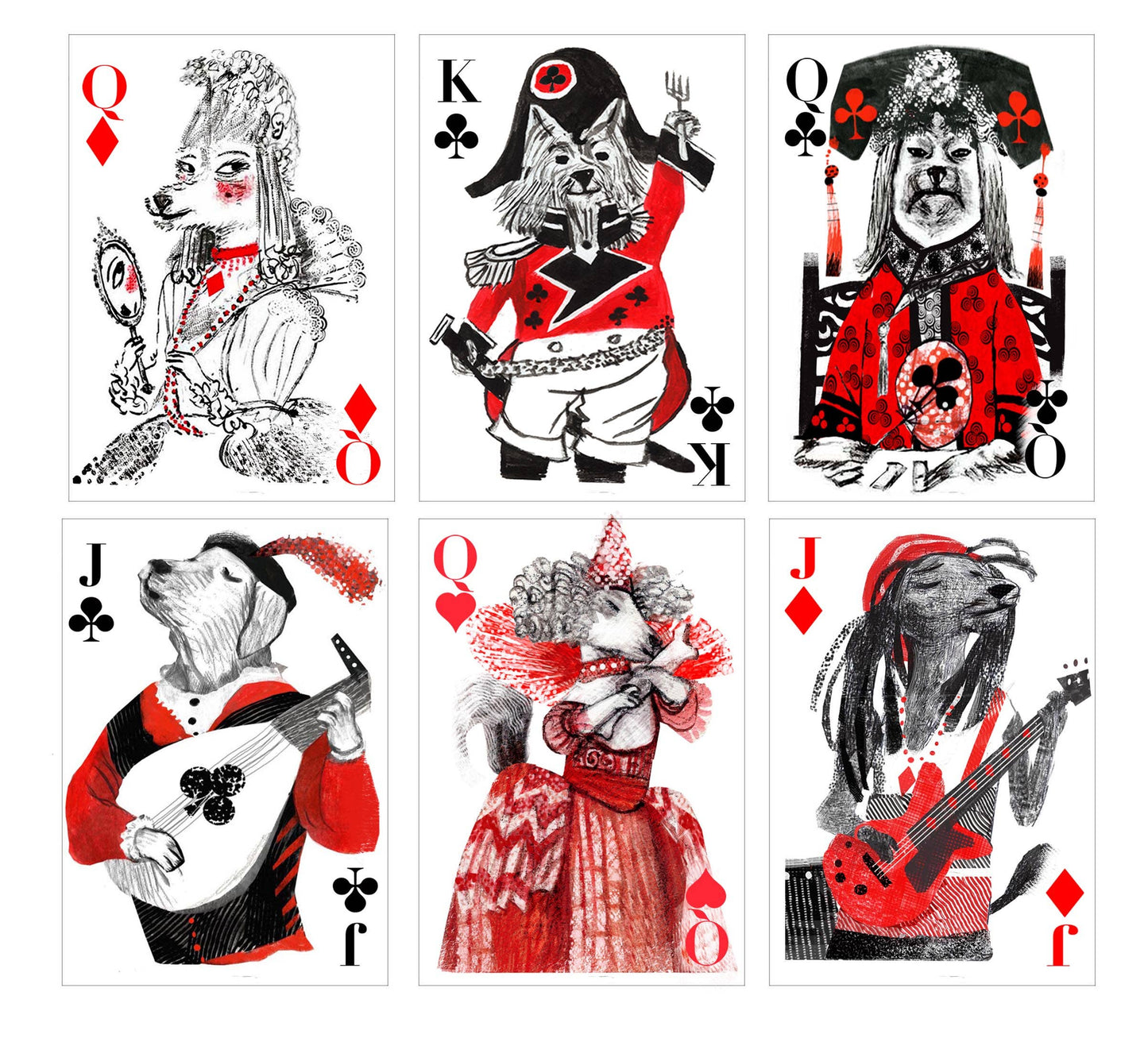 Le Jeu de Cartes Chiens Fantaisistes