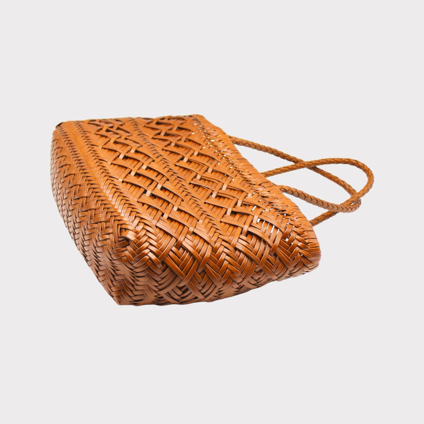 Suri - Sac cabas à bandoulière en tissage chevron
