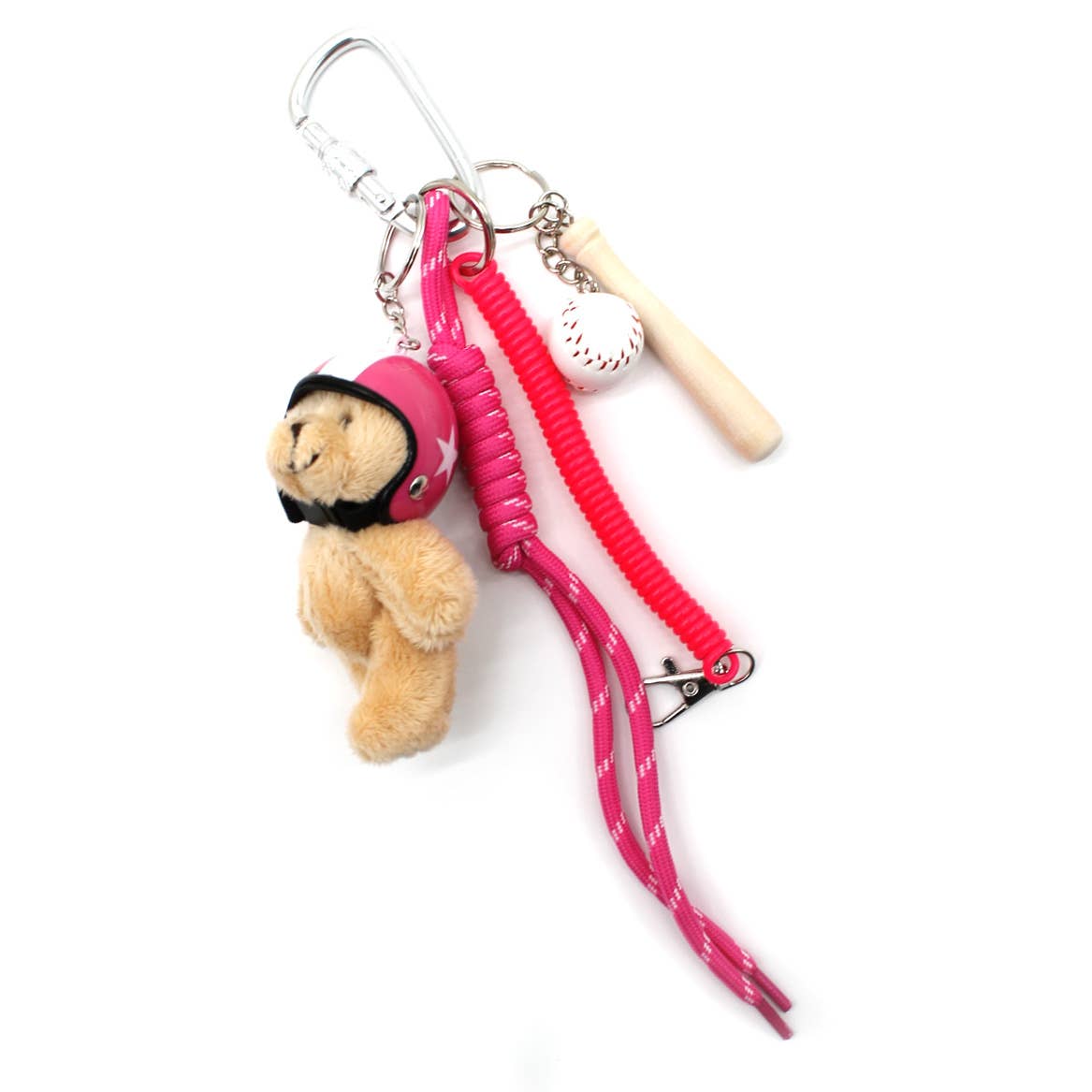 Le Bijou de Sac Ourson Casqué Les Choses qu'on Aime Rose