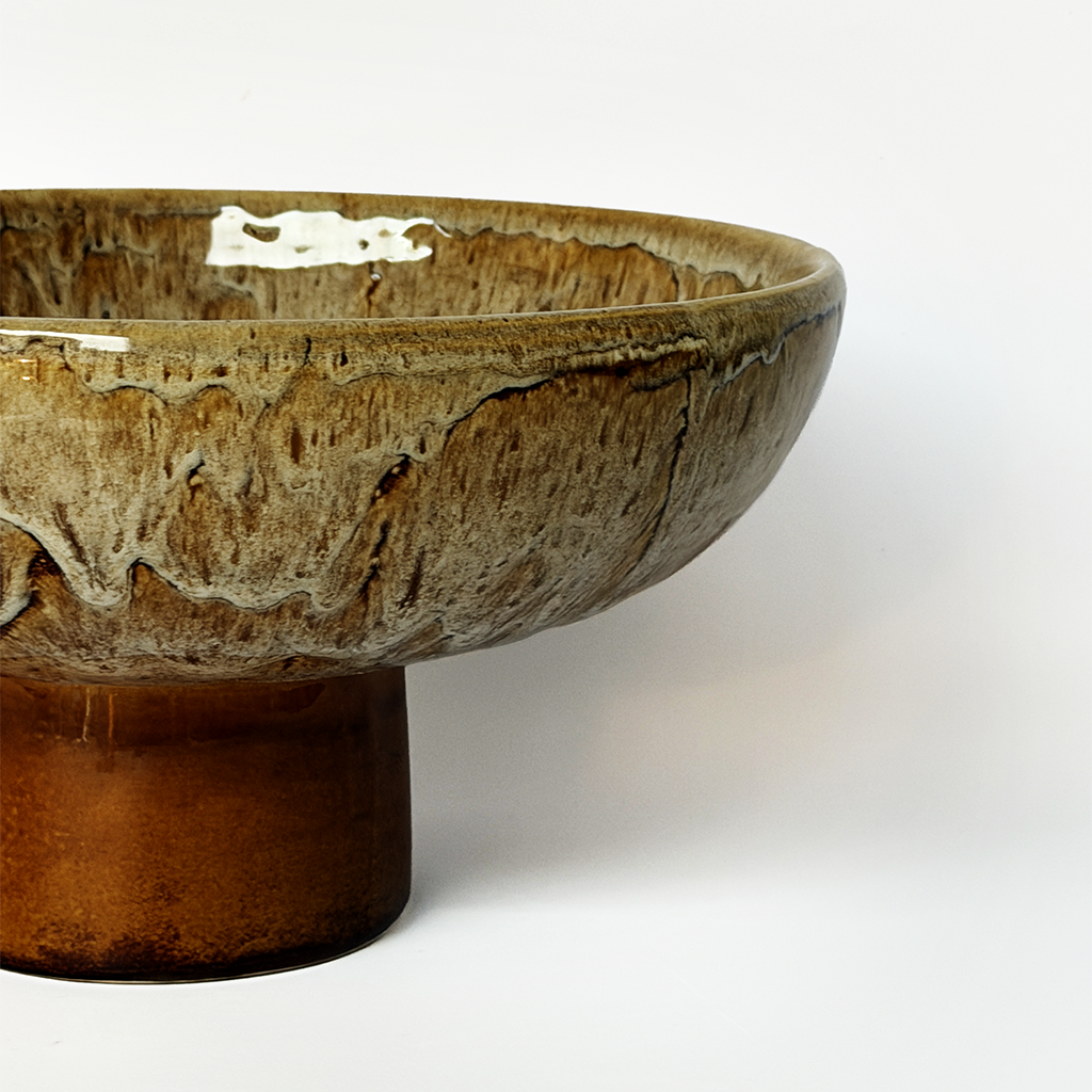 Centre de table décoratif Sienna pm sable D28 H14cm