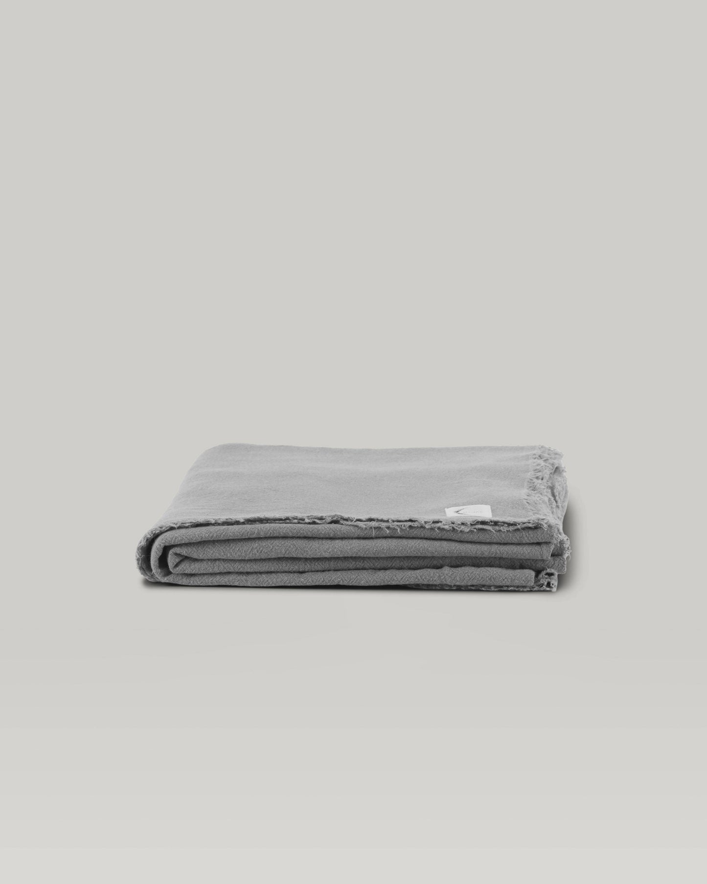 Le Plaid en lin brut Les Choses qu'on Aime Gris Clair