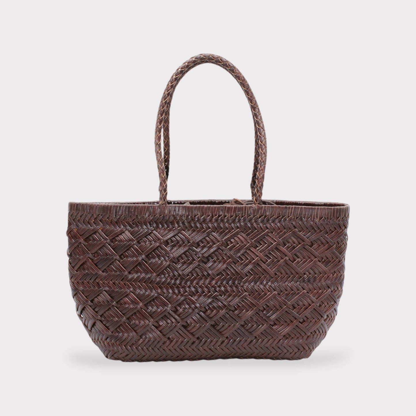 Suri - Sac cabas à bandoulière en tissage chevron