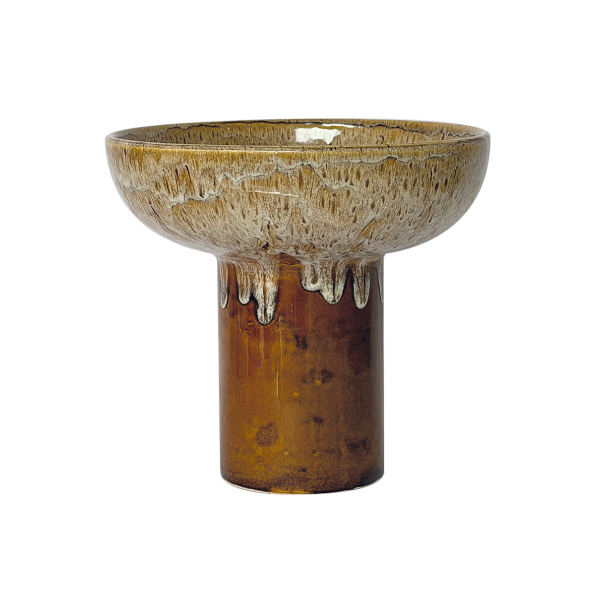 Centre de table décoratif Sienna gm sable D25,2 H23cm