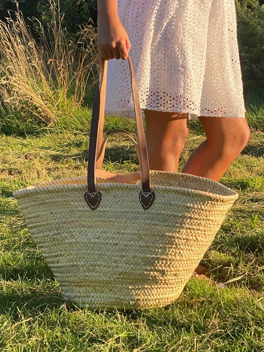 Le Panier en Paille à bandoulière