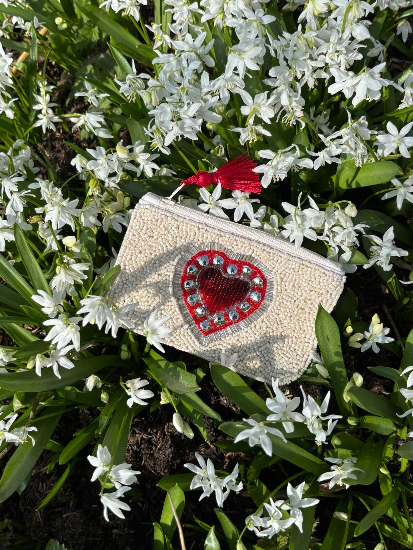 La Pochette Perlée Coeur Clouté Les Choses qu'on Aime