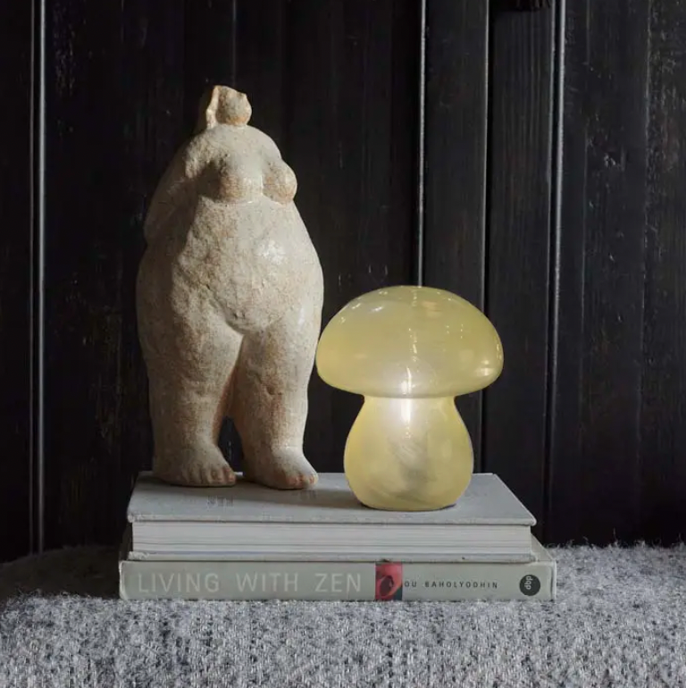 La Lampe Mushroom Jaune