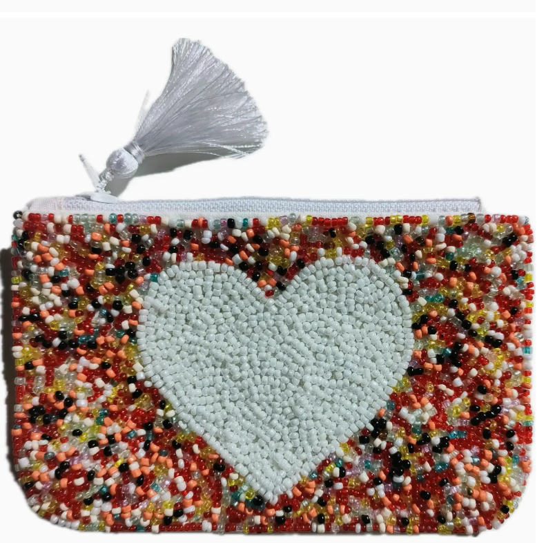 La Pochette perlée Méli Coeur Les Choses qu'on Aime