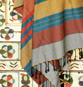 Cargar la imagen en la vista de la galería, La Fouta Red Blue Les Choses qu'on Aime Détail