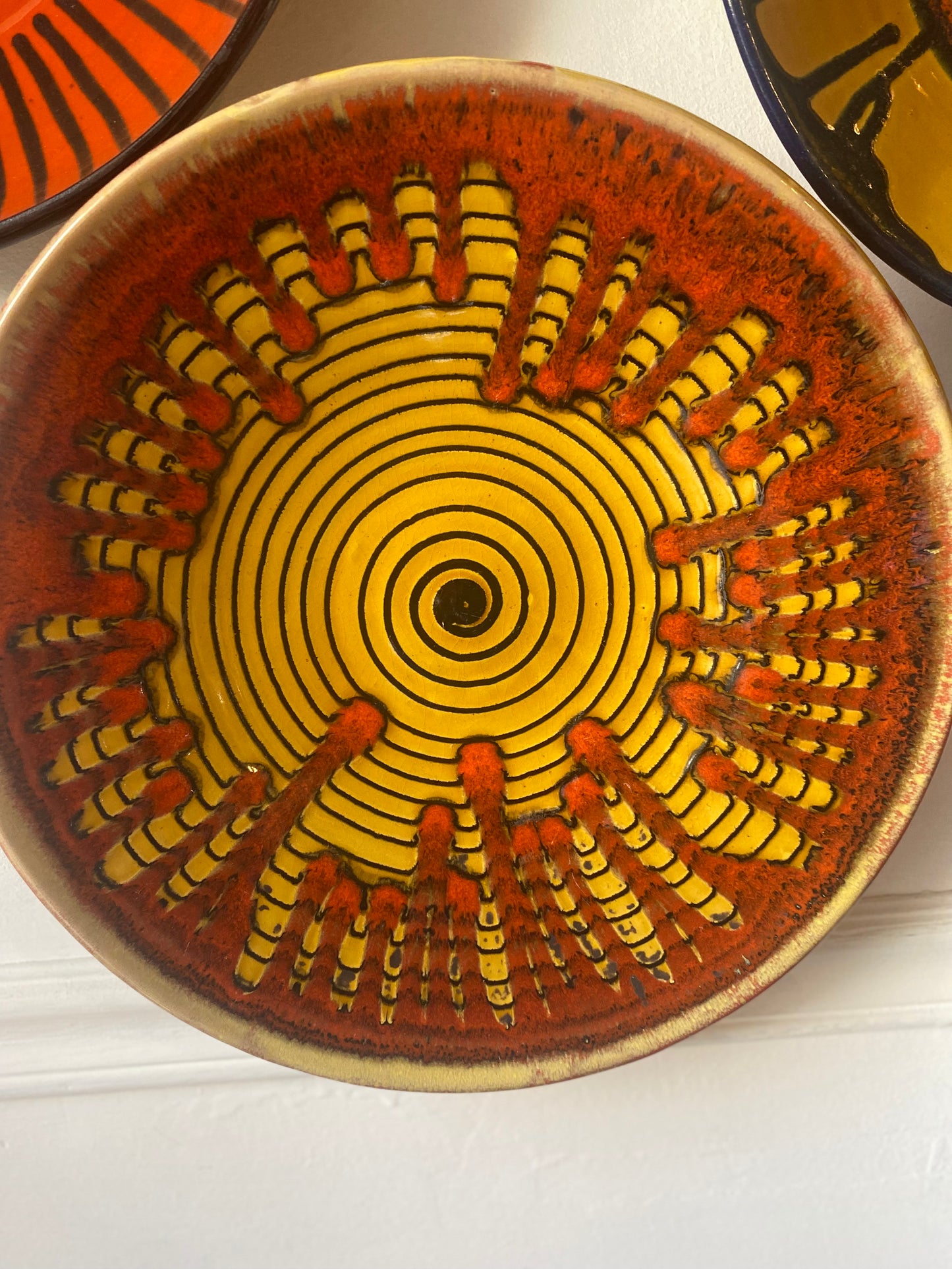 Platos de cerámica 1950
