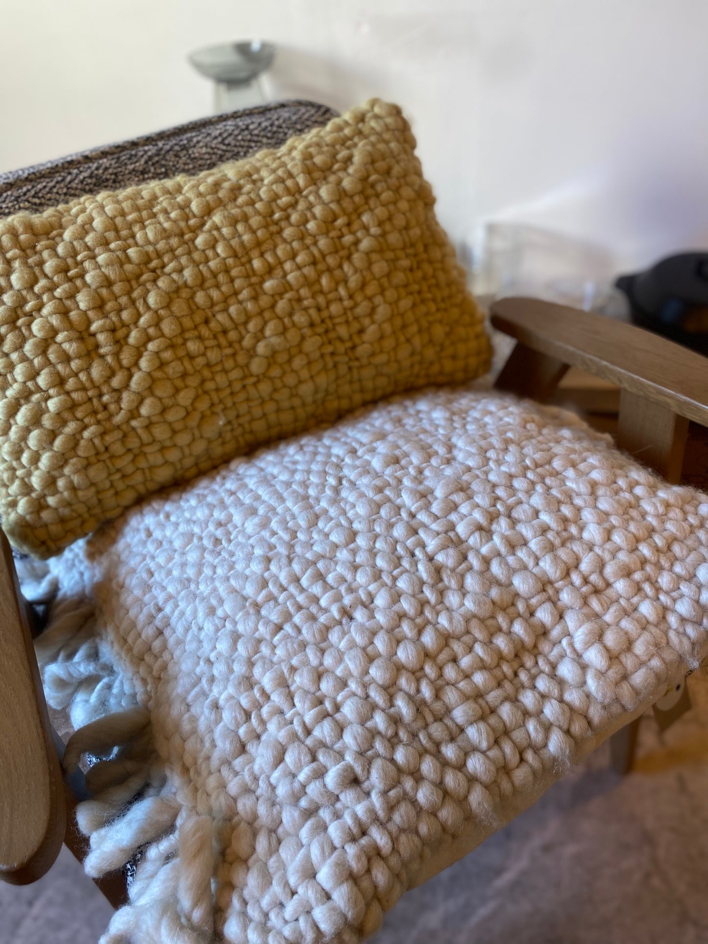 Les Coussins à gros tissage 70's