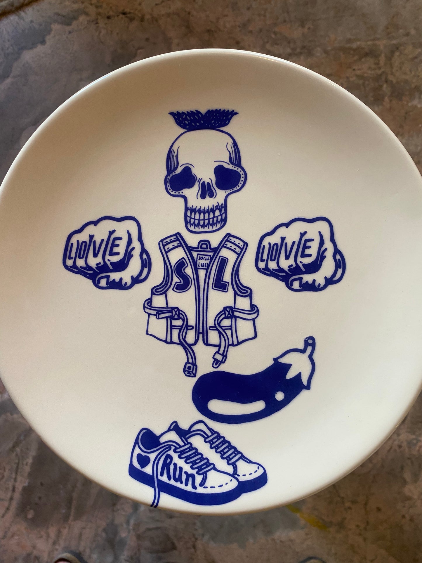 Platos de desayuno de roca