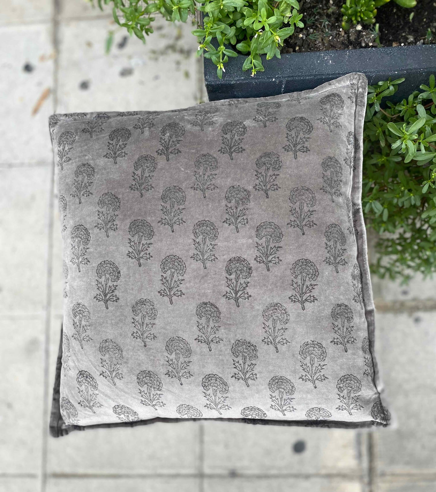 Le Coussin Timeless Gris dehors Les Choses qu'on Aime