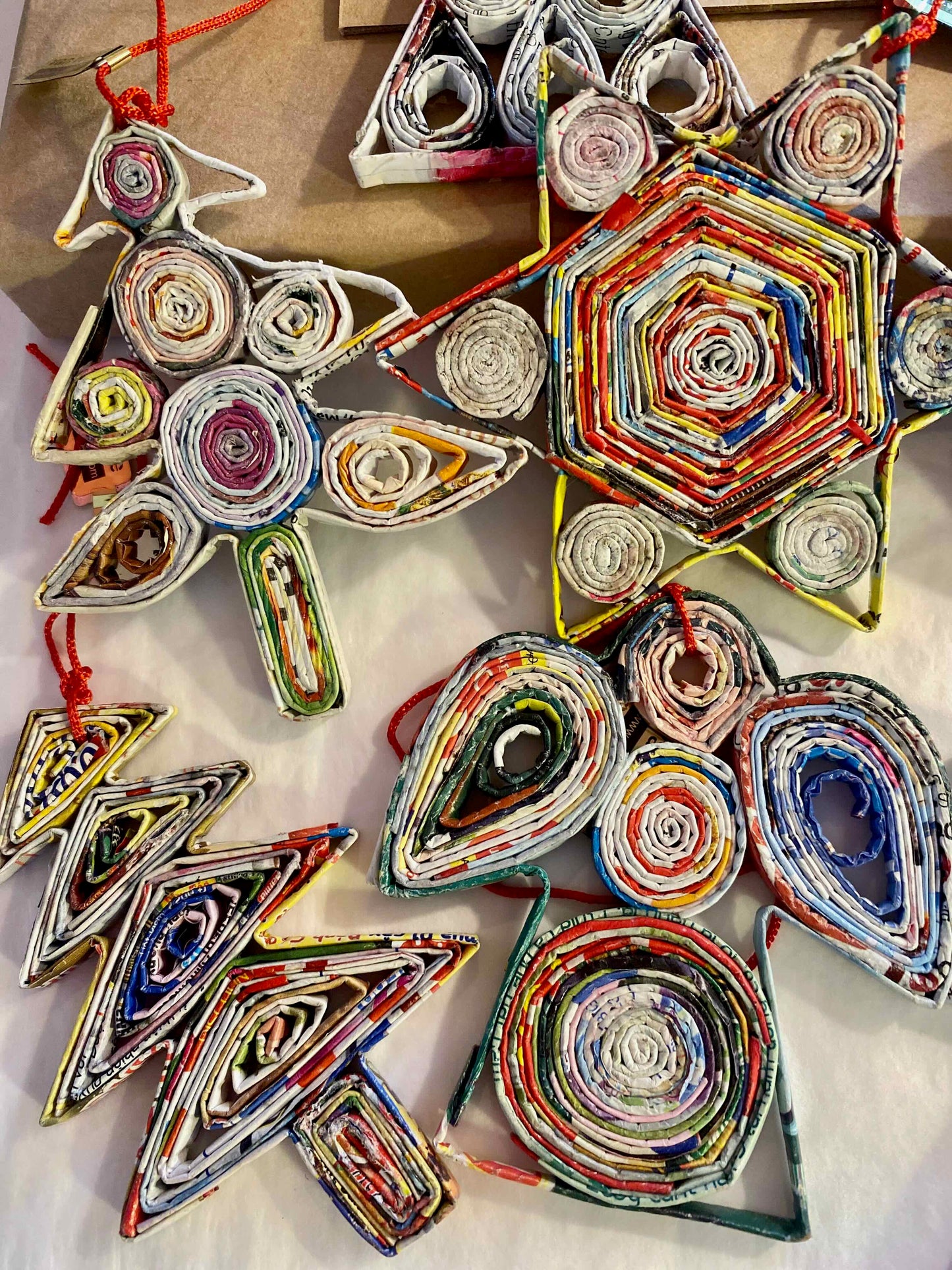 Les Ornements Papier Noël