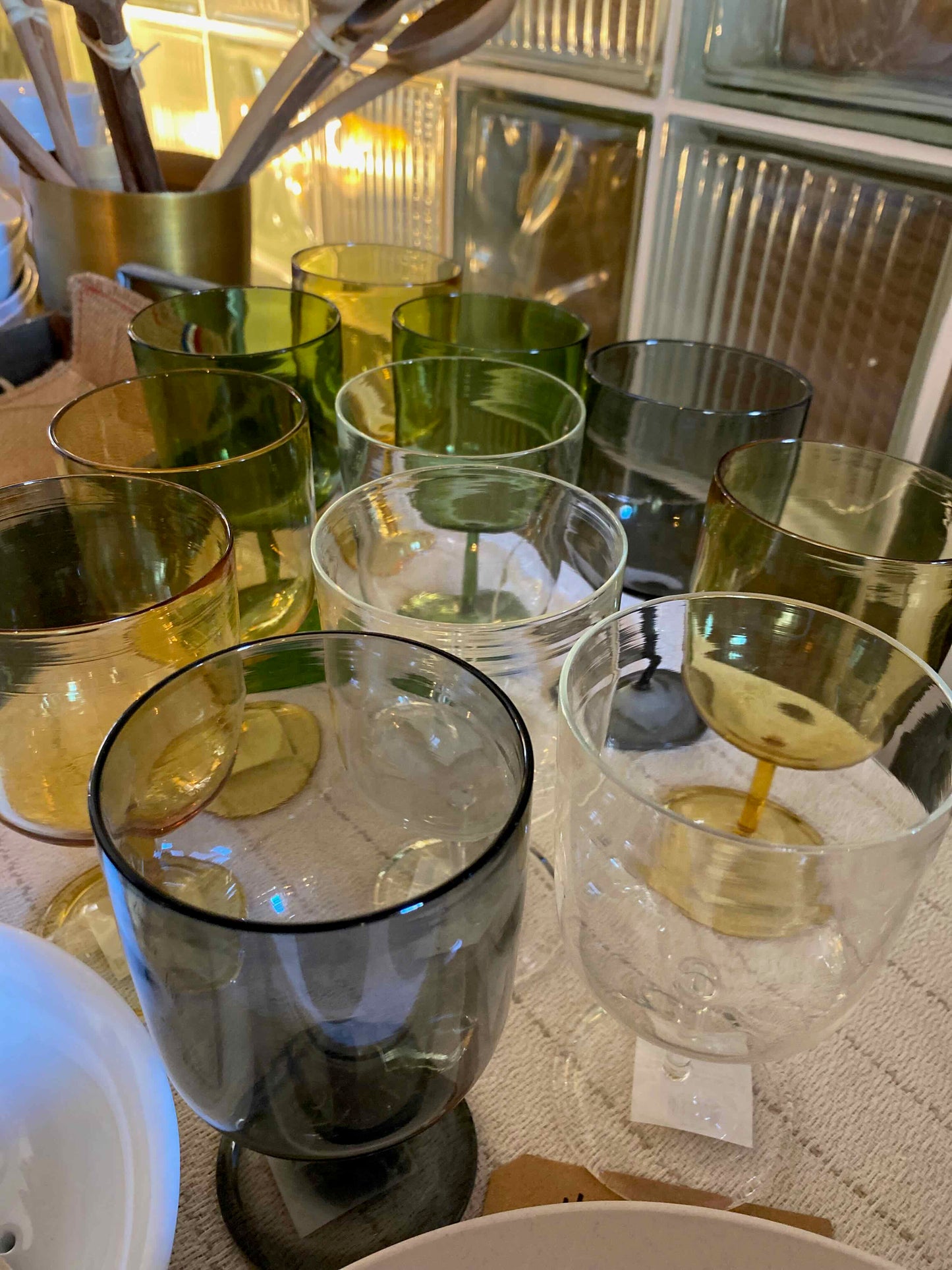 Les Verres Bistrot Colorés