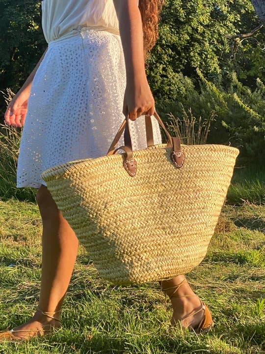 Le Panier en Paille à bandoulière