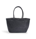 Load image into Gallery viewer, Le Cabas en Cuir Tressé Les Choses qu'on Aime Noir