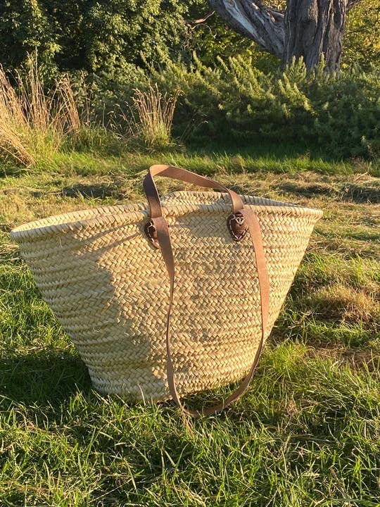 Le Panier en Paille à bandoulière