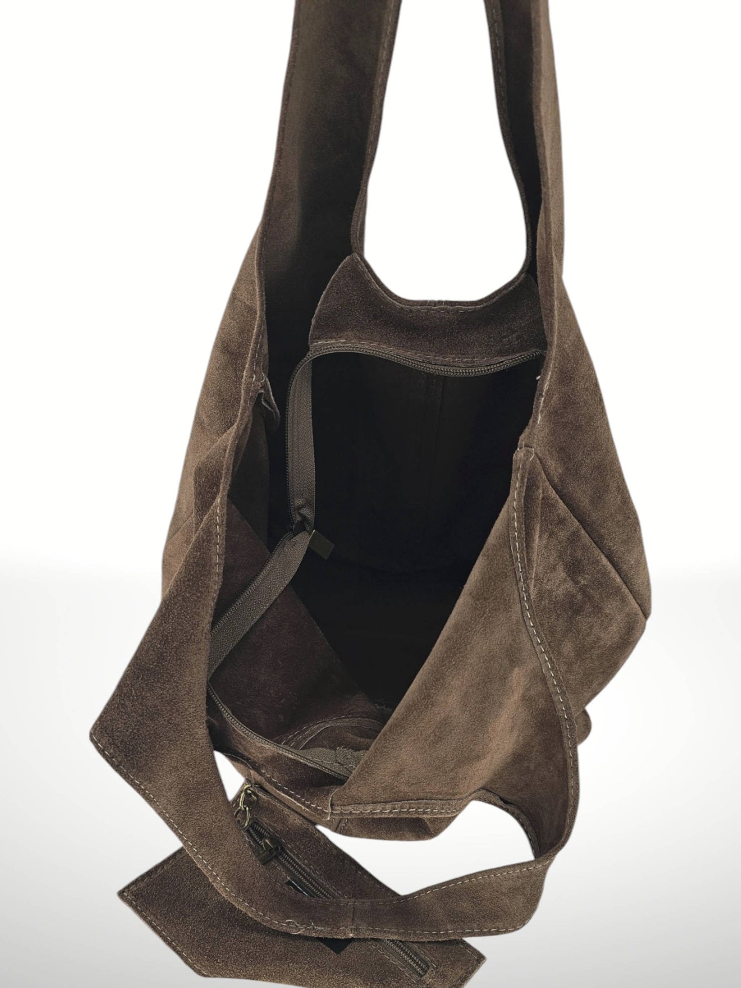 Sac à bandoulière en cuir suédé Giannina 221024