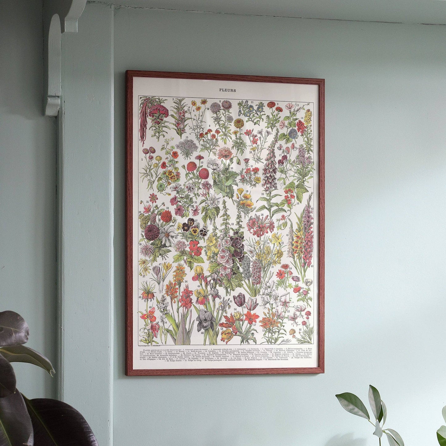 L'Affiche Les Fleurs 1 Les Choses qu'on Aime Encadrée au mur