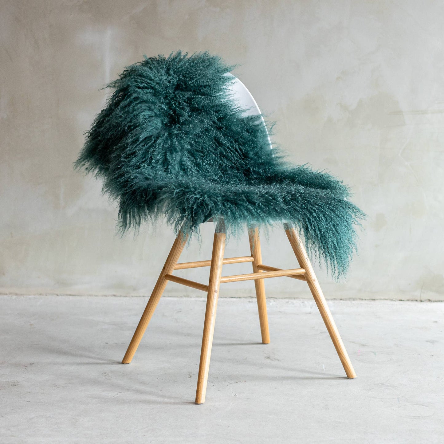 Le Plaid en peau de mouton tibétain Turquoise Les Choses qu'on Aime