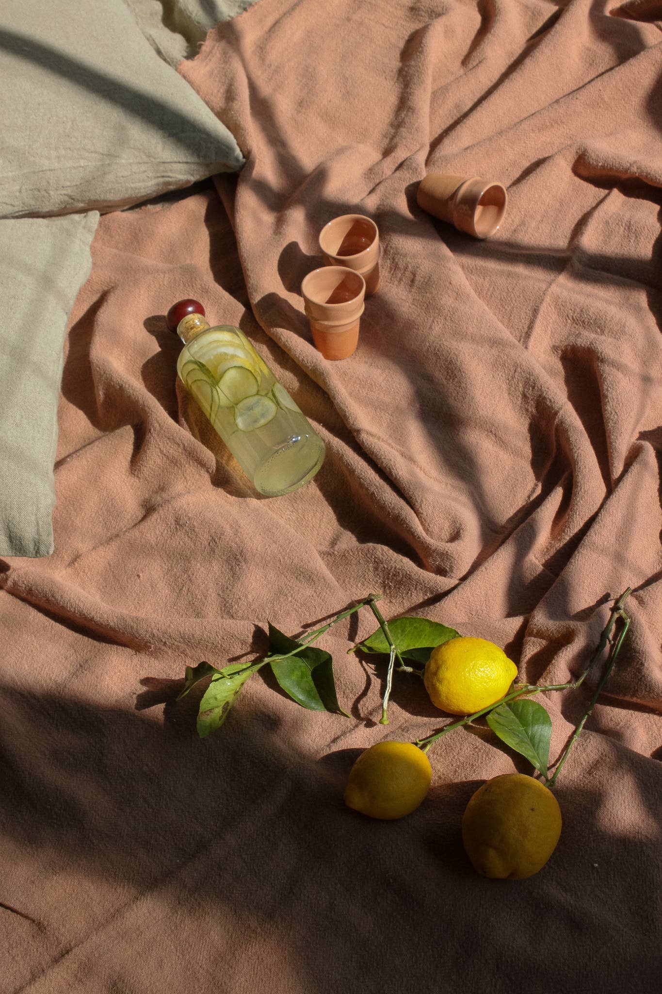 La Nappe en lin brut Les Choses qu'on Aime Vieux Rose