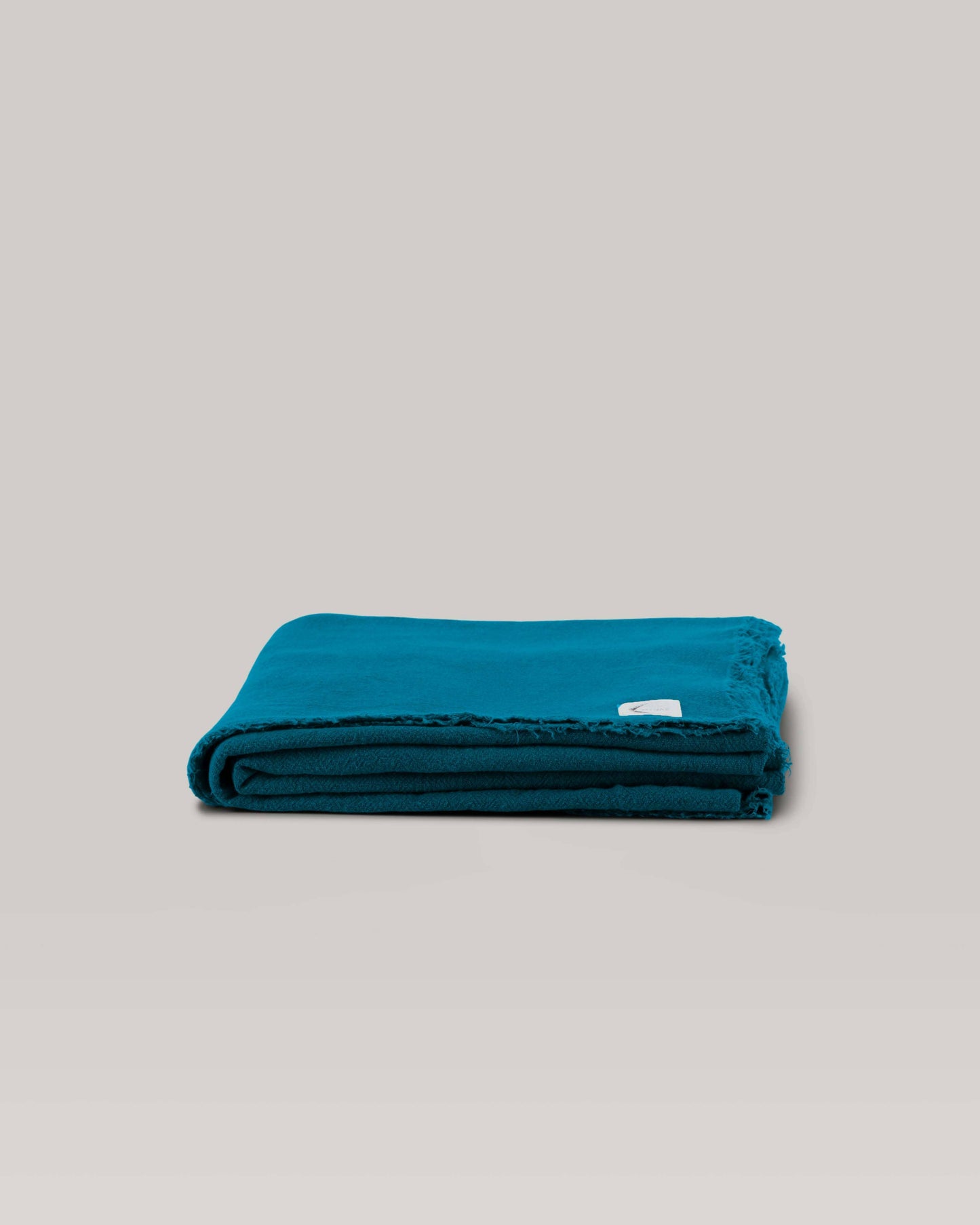 Le Plaid en lin brut Les Choses qu'on Aime Bleu de Prusse