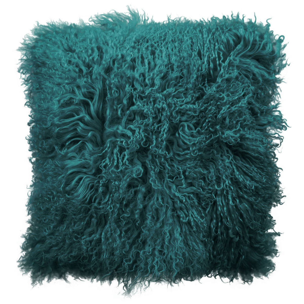 SOLDES | Coussin en peau de mouton tibétaine bouclée | 5 couleurs | 2 tailles