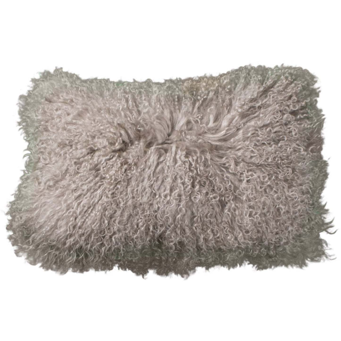 Coussin en peau de mouton tibétaine 30x50cm | 14 couleurs: Gris