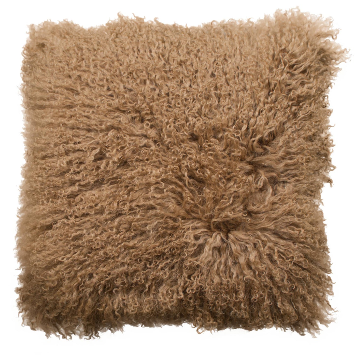 Le Coussin en poils tibétains caramel Les Choses qu'on Aime