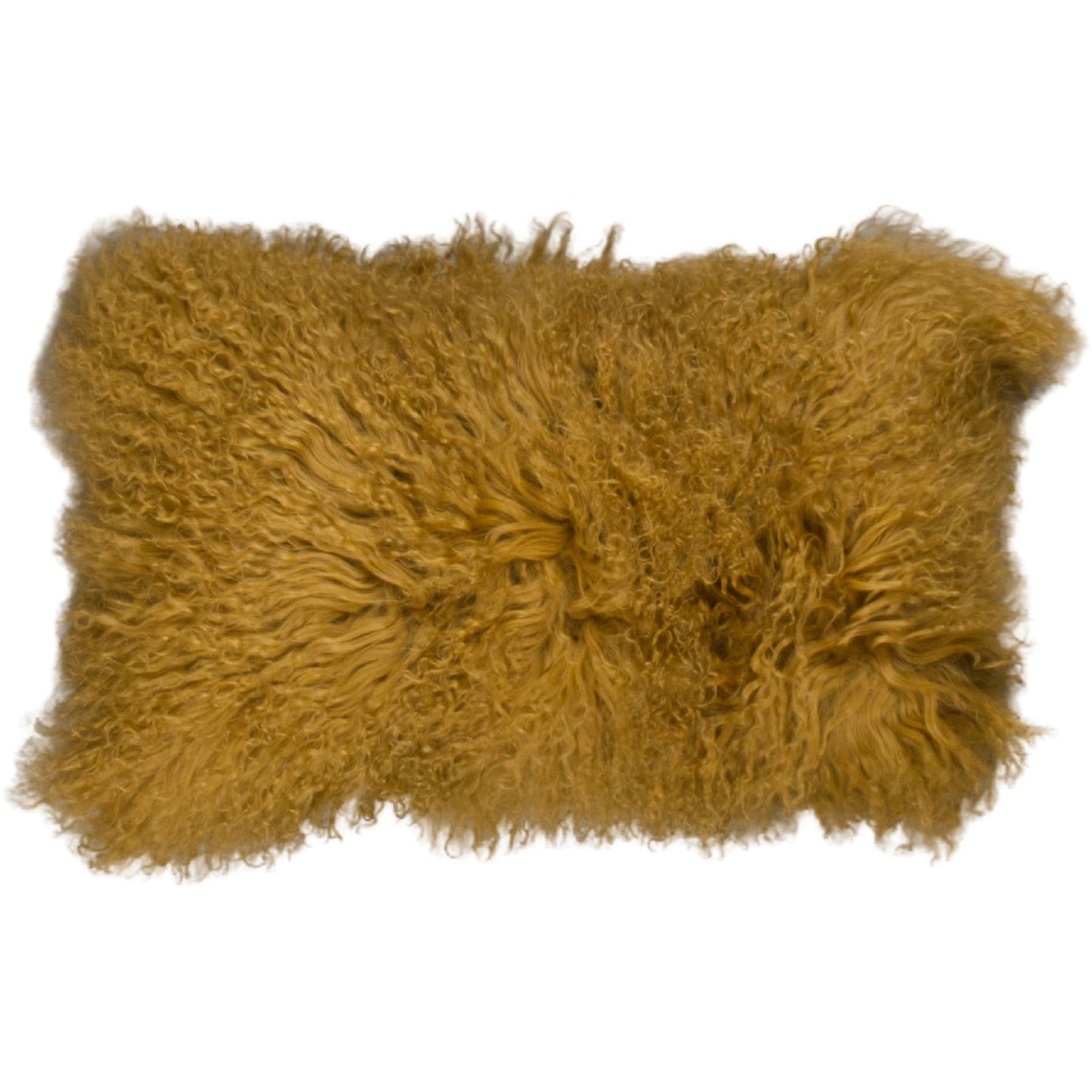 Le Coussin Rectangle en poil mouton ocre Les Choses qu'on Aime