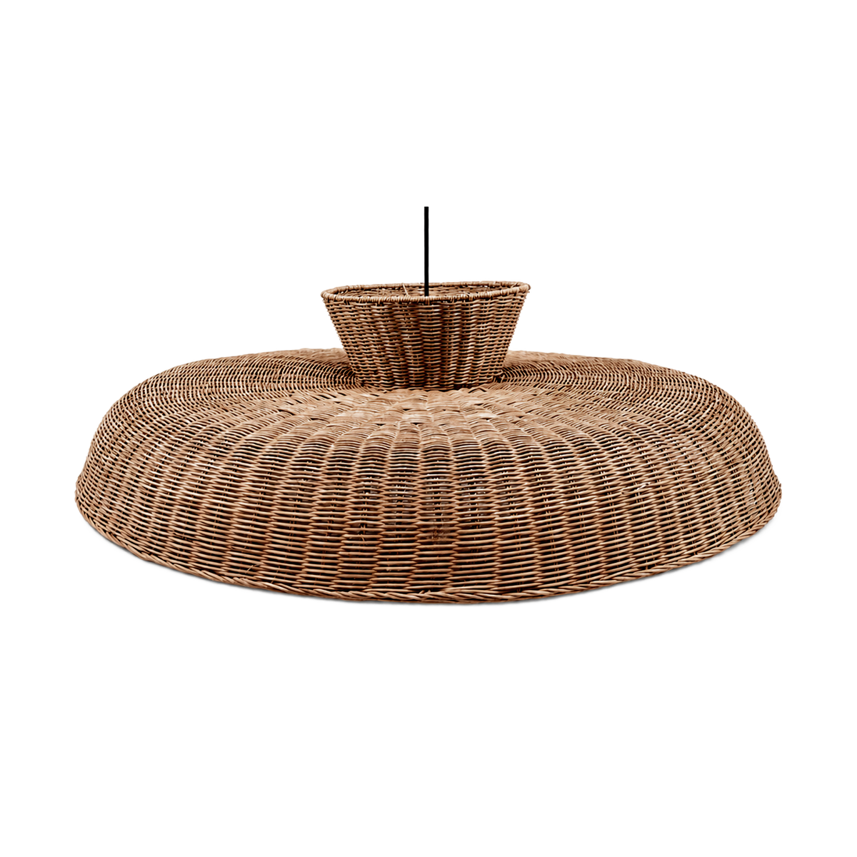 Abat-jour pour suspension Mila pm rotin D70 H21cm