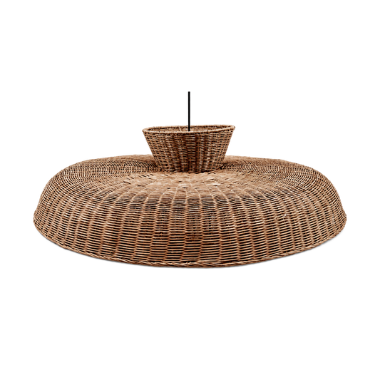 Abat-jour pour suspension Mila pm rotin D70 H21cm