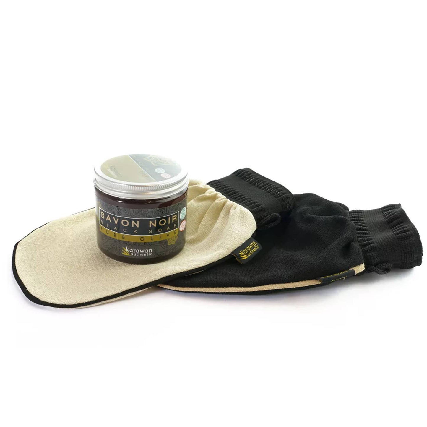 TROUSSE CADEAU BIEN-ÊTRE HAMMAM - GOMMAGE AU SAVON NOIR