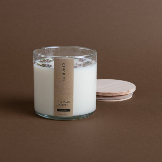 La Bougie en Verre Fleurs de Bruyère Les Choses qu'on Aime 1