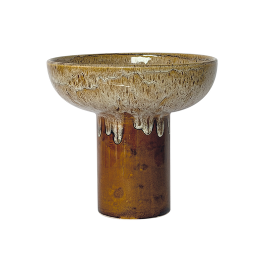 Centre de table décoratif Sienna gm sable D25,2 H23cm