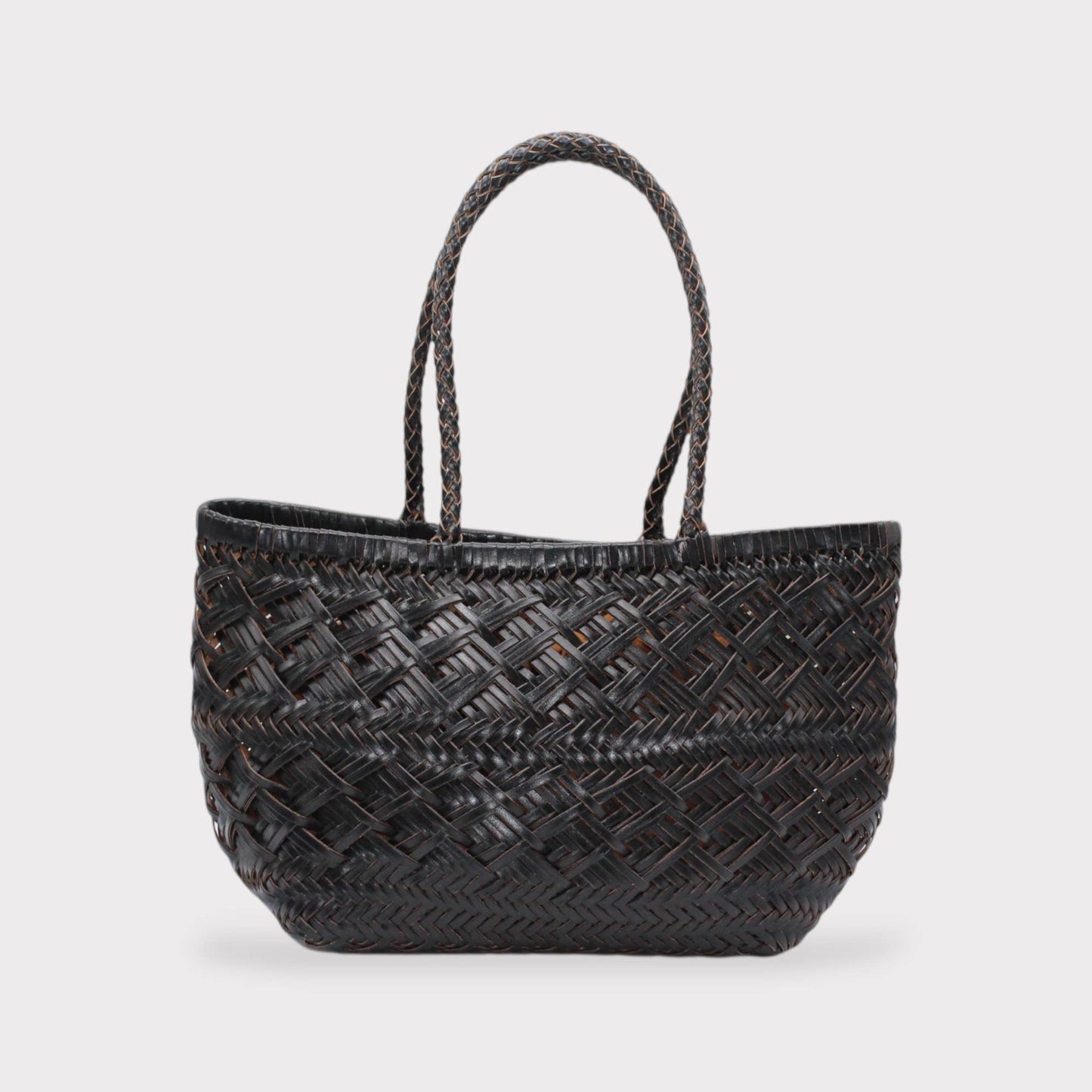 Suri - Sac cabas à bandoulière en tissage chevron