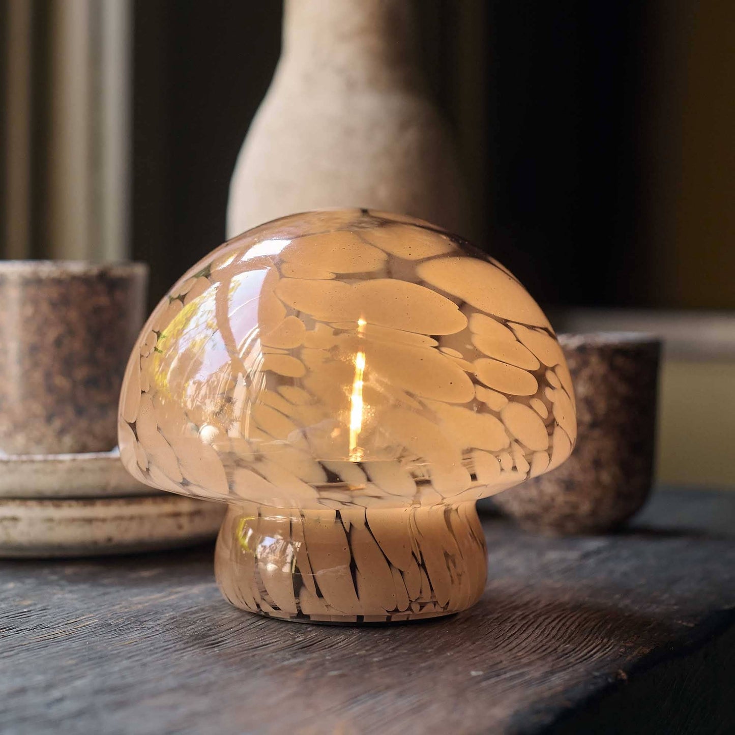 LAMPE DE TABLE PORTABLE PANDORA, CARAMEL