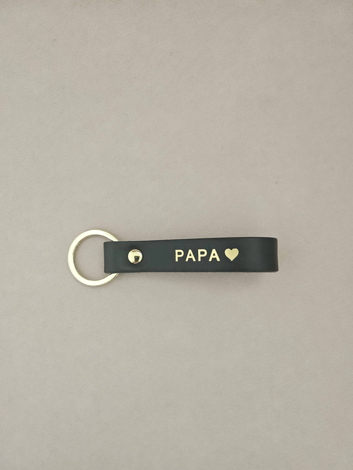 Porte-clé cuir  papa/maman : Léopard / Français / MAMAN ♥