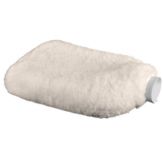 Bouillotte en laine d'agneau - bouillotte en laine - Blanc