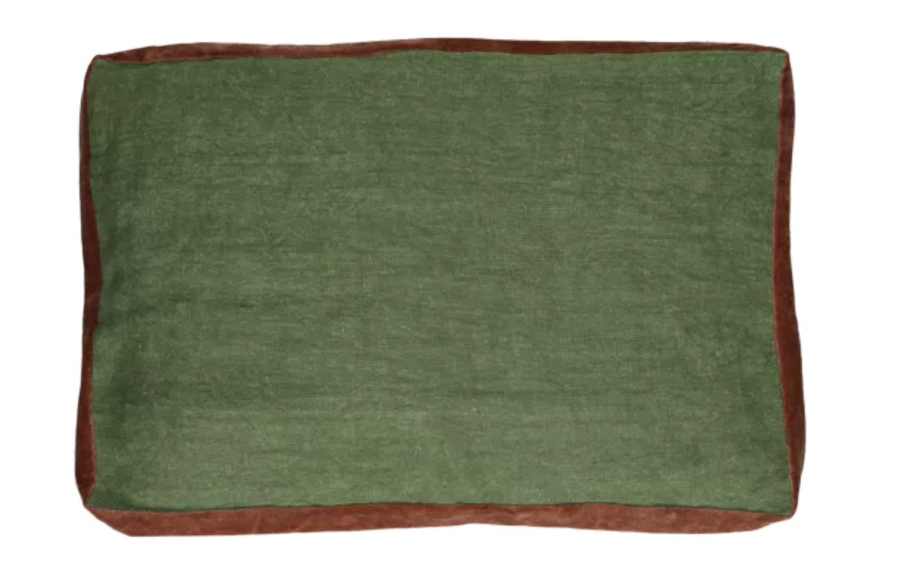 Le Coussin Borders Les Choses qu'on Aime Vert et Rose