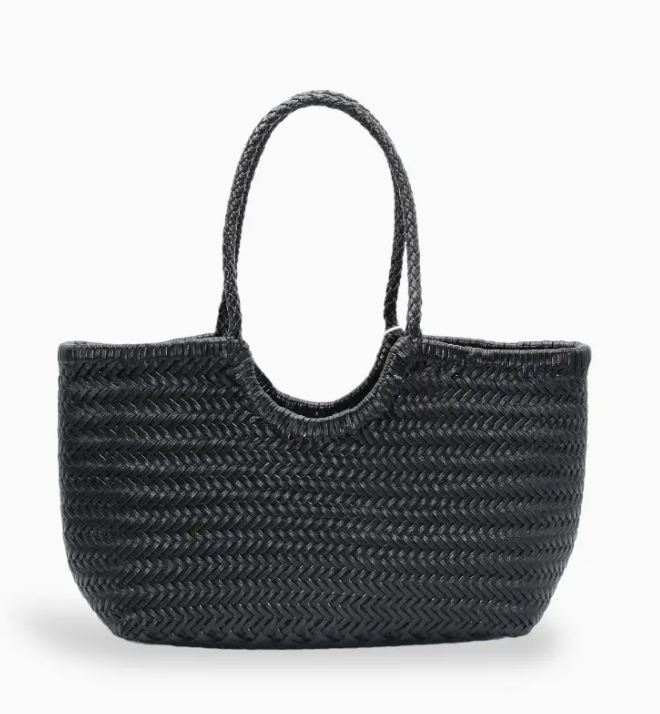 Le Cabas Carmel en Cuir Tissé